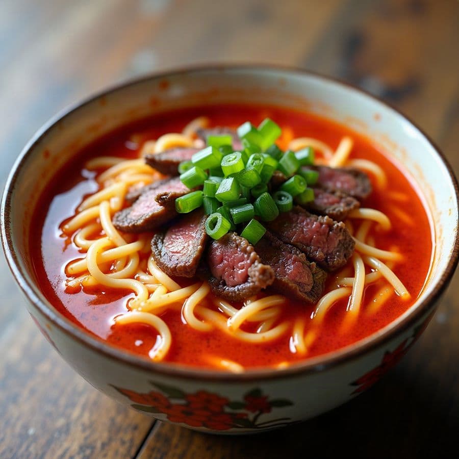 Spicy Beef Belly Noodles
