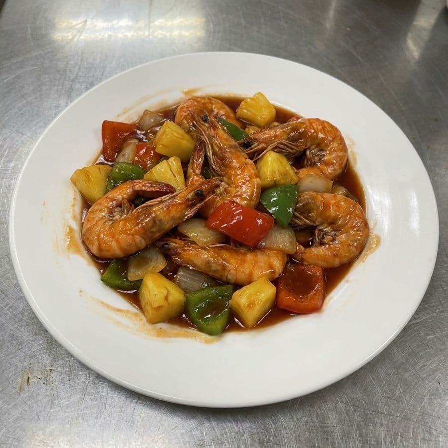 Sweet and Sour Shrimp (Including Rice)