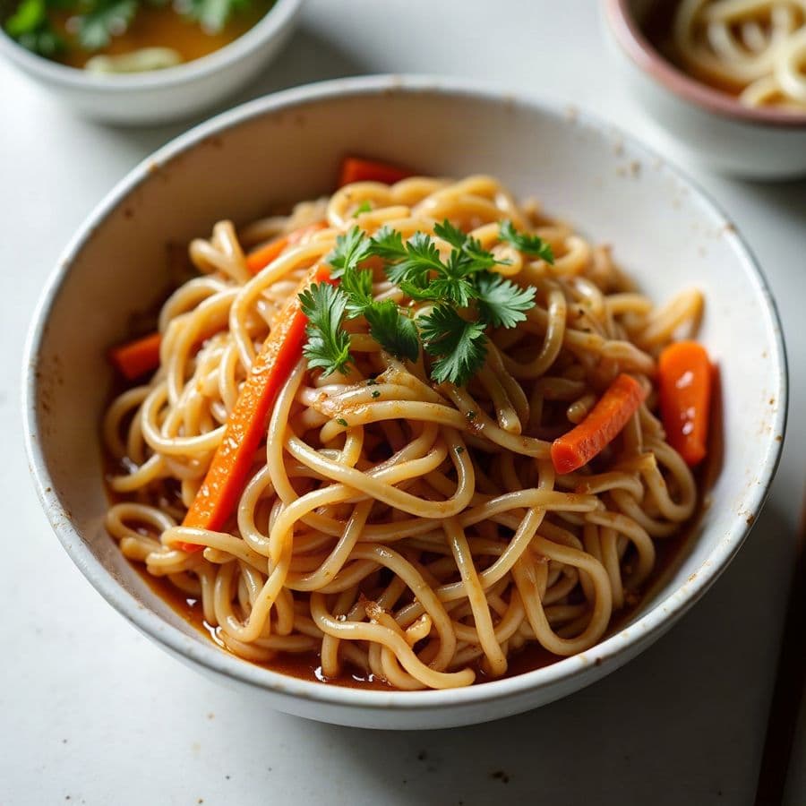Vegetable Yaki Udon (Pan-Fried Noodles)