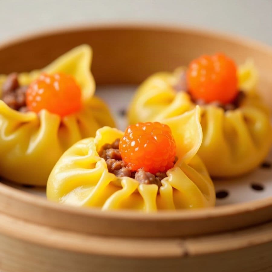 2. Steamed Two Kinds of Meat Dumpling (Sui Mai) (3 pcs)