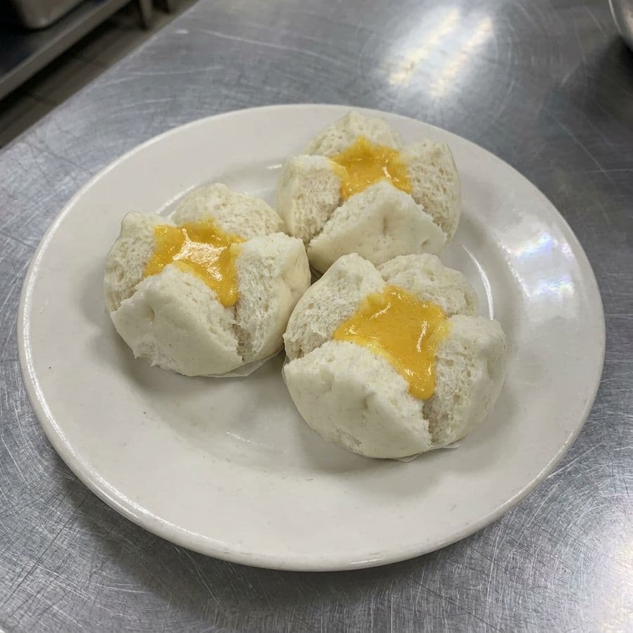 12. Steamed Salted Egg Yolk Bun (3 pcs)