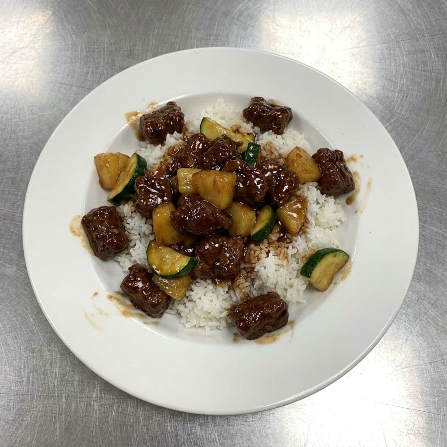 Sweet and Sour Beef (Including Rice)