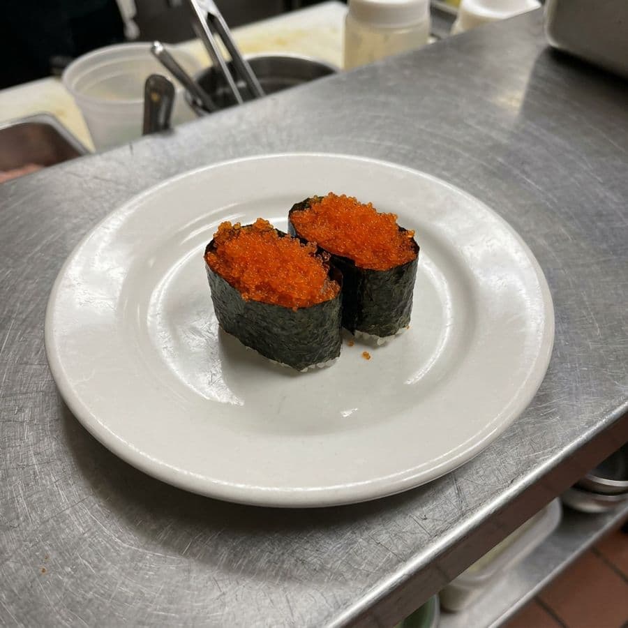 Fly Fish Roe (Tobiko) Sushi (2 Pcs.)