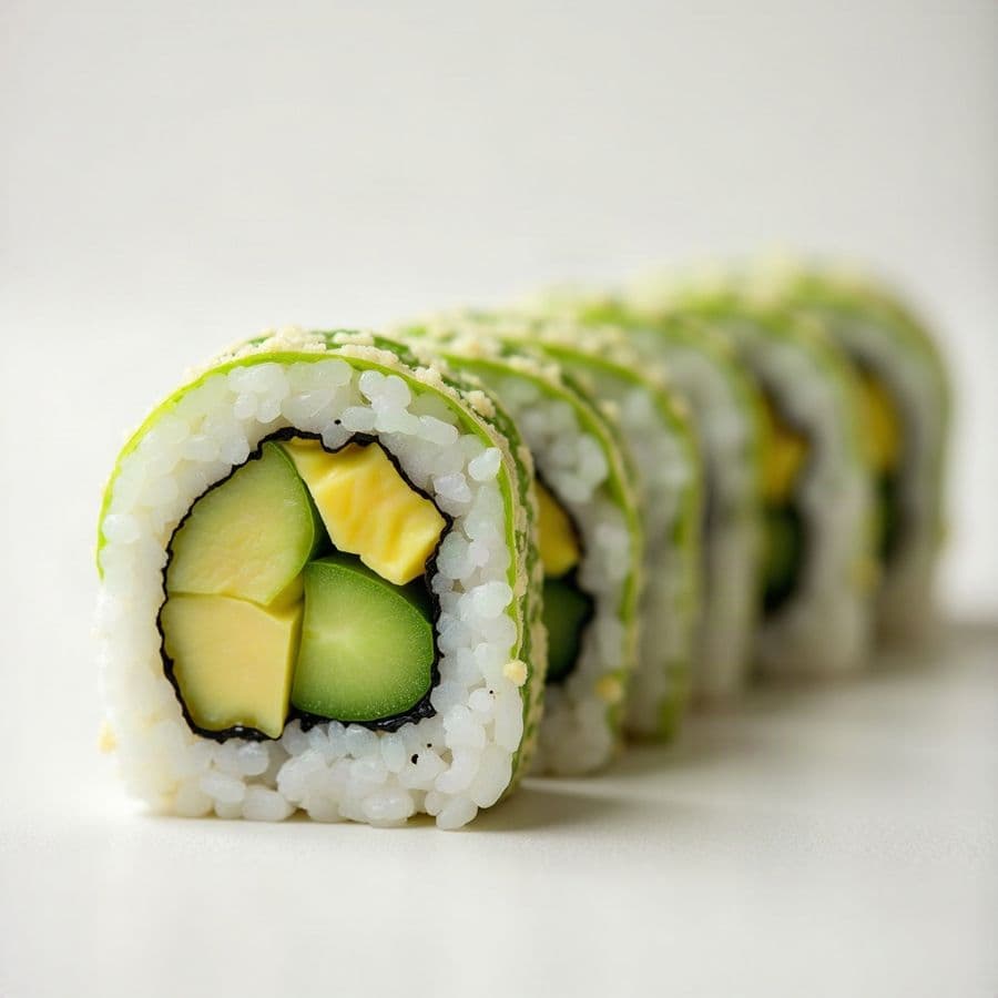 19. Avocado and Cucumber Roll (A/C Roll) (6 Pcs.)