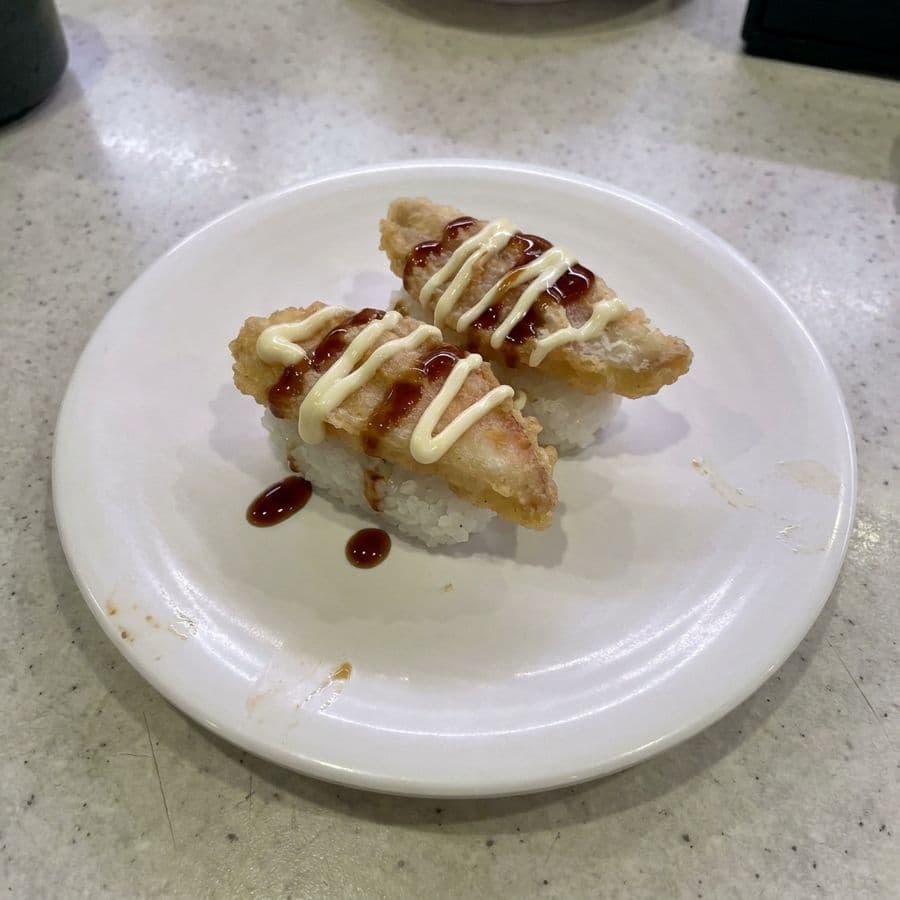 Fried Red Snapper Sushi (2pcs)