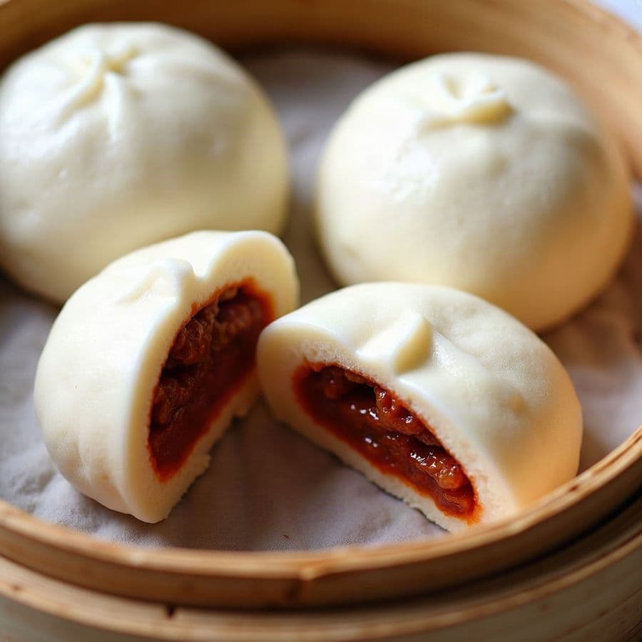 10. Steamed BBQ Pork Buns (3 pcs)