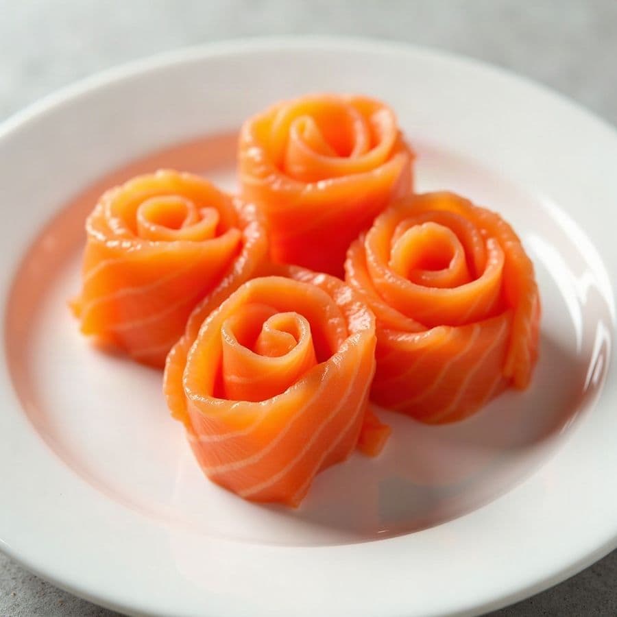 Salmon Rose Sashimi (4pcs)
