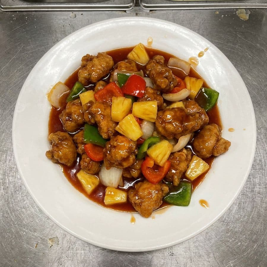 Sweet and Sour Chicken (Including Rice)
