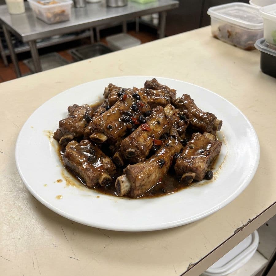 5. Steamed Spare Ribs with Black Bean Sauce