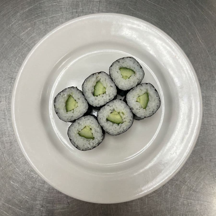 11. Cucumber Roll (Kappa Maki) (6 Pcs.)
