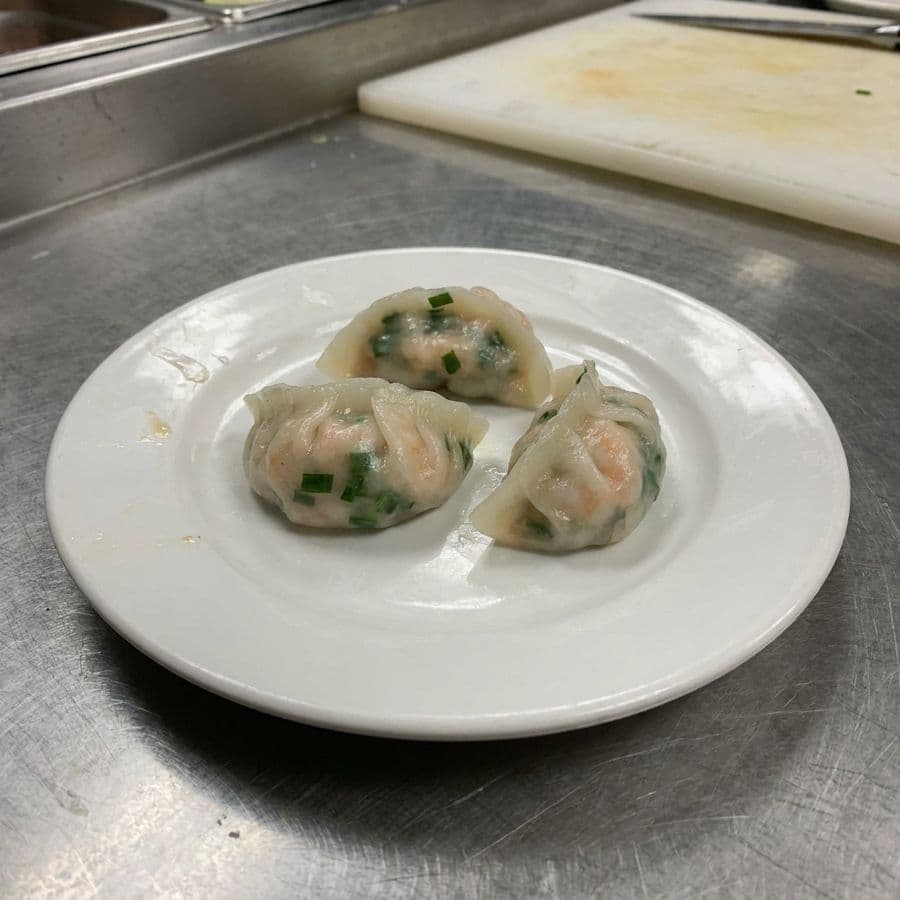 3. Steamed Shrimp and Chives Dumpling (3 pcs)