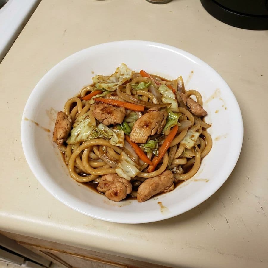 Yaki Udon (Pan-Fried Noodles)